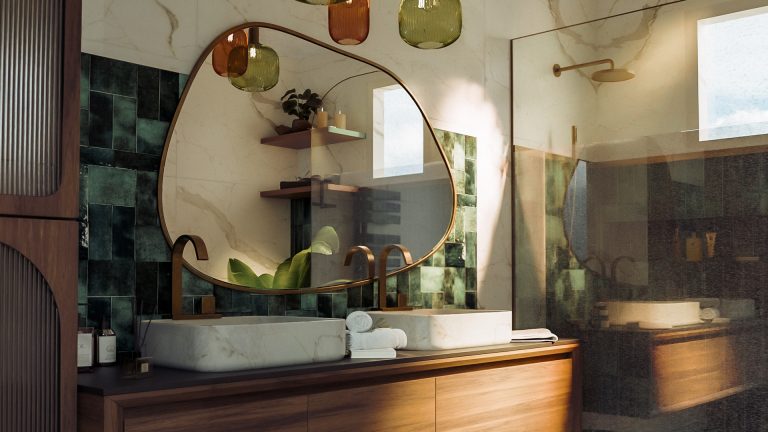 Tropical Mid-Century – Salle de bain
