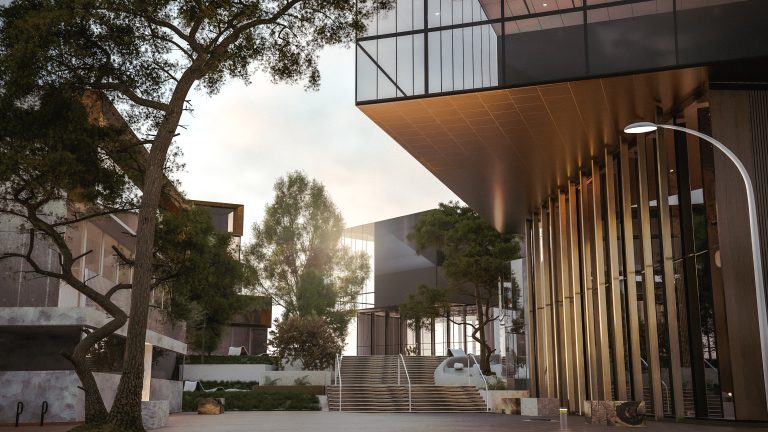 Complexe Architectural Contemporain – Intégration Paysagère​